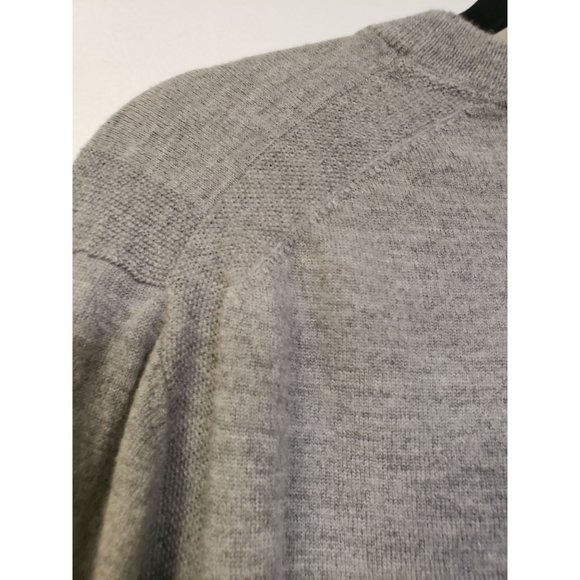 CROSBY& HOWARD SWEATER SIZE MEN'S XL 100% MERINOWOOL GRAY - Picture 4 of 9